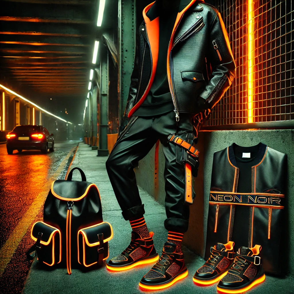 neon noir fashion​