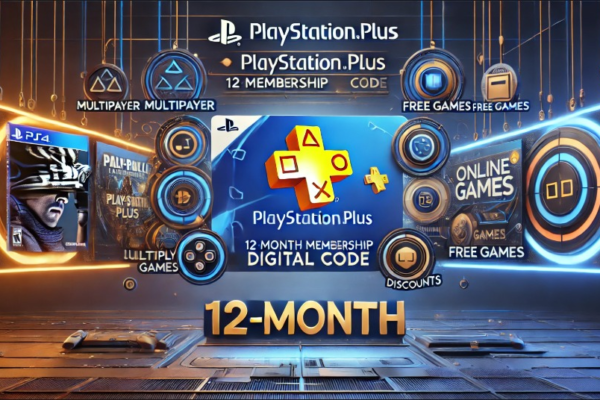 playstation plus 12 month membership digital code