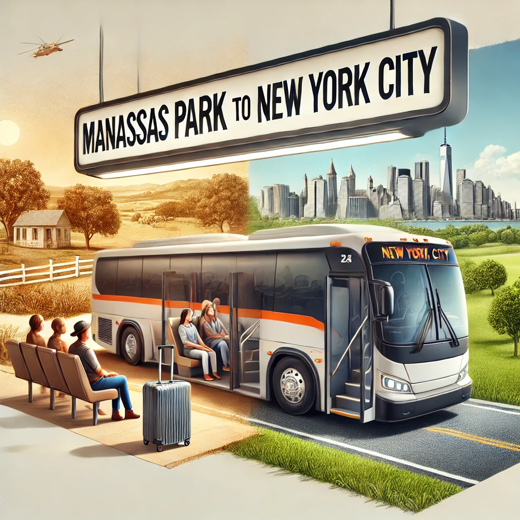 is there bus from manassas park to new york city​